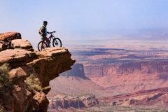 Mountain Biker in Moab, Utah